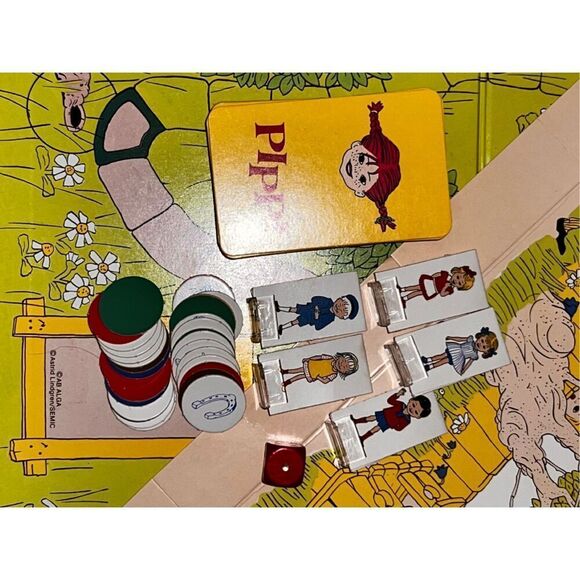 Vintage 1984 Pippi Longstocking "Pippi Langstrump" Danish Board Game  COMPLETE - Picture 4 of 6